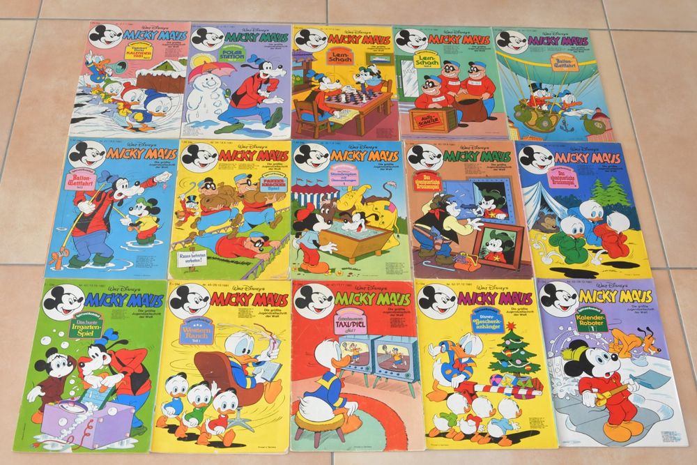 15 X Walt Disneys Micky Maus Nr 2 53 1 Auflagen 1981 Kaufen