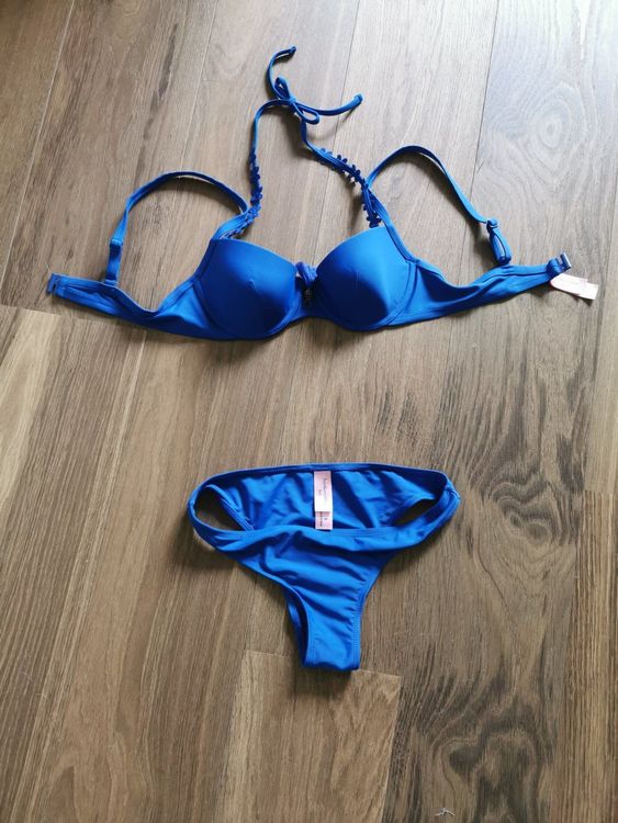 Neuer Hunkemöller Bikini 75B S Royalblau 2 Teiler Swimsuit Kaufen auf