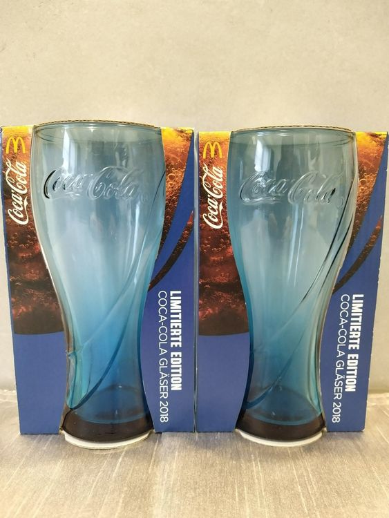 2x 2018 McDonald S Coca Cola Glas Farbe Blau NEU OVP Kaufen Auf Ricardo