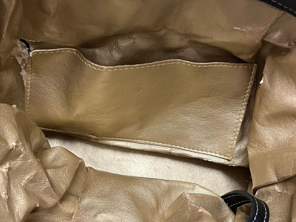 Maison Mollerus Beuteltasche Schwarz Echtes Leder Kaufen Auf Ricardo