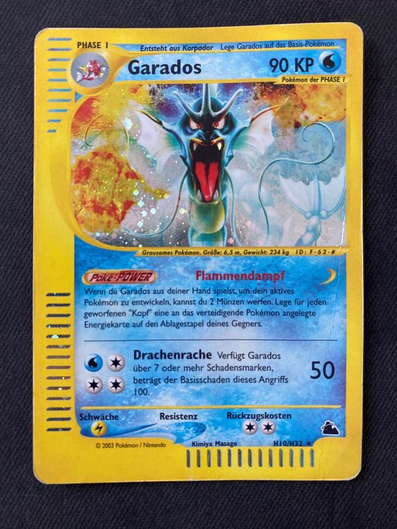 Pokemon Skyridge Garados Gyarados Holo H10 H32 Kaufen Auf Ricardo