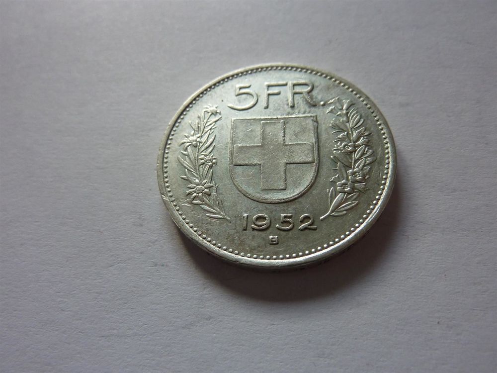 Seltener Fünfliber 1952 sehr schön Kaufen auf Ricardo