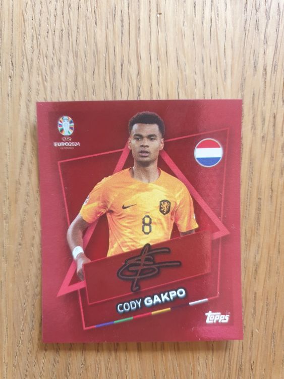 Cody Gakpo Ned Sp Signiert Ab Fr Topps Kaufen Auf Ricardo