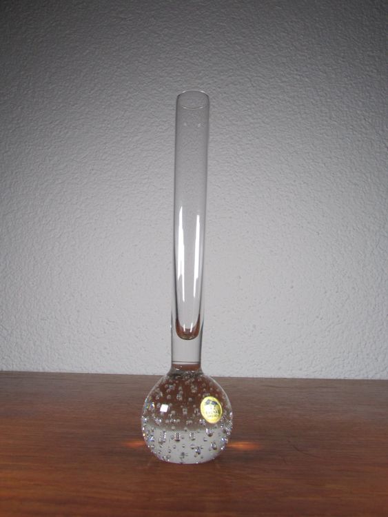 Kleine Controlled Bubble Glas Vase EKENAS Schweden 70er Kaufen Auf