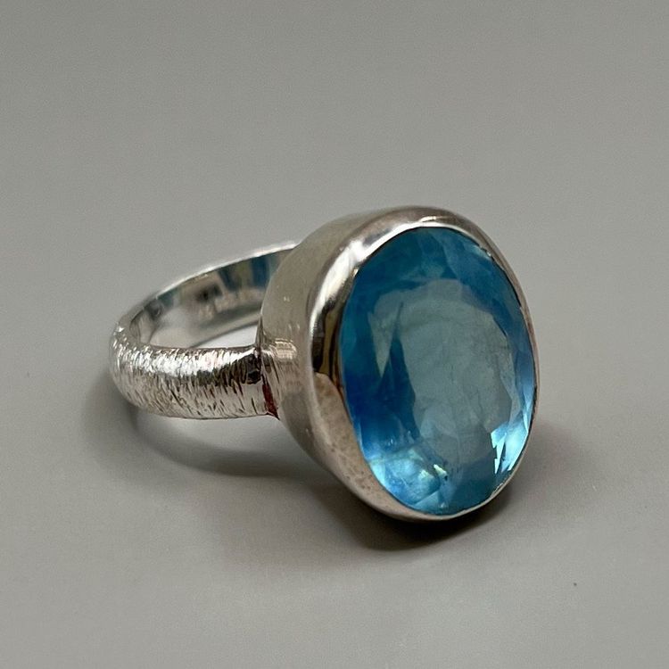 Sterling Silber Unikate Ring Mit Aquamarin Kaufen Auf Ricardo