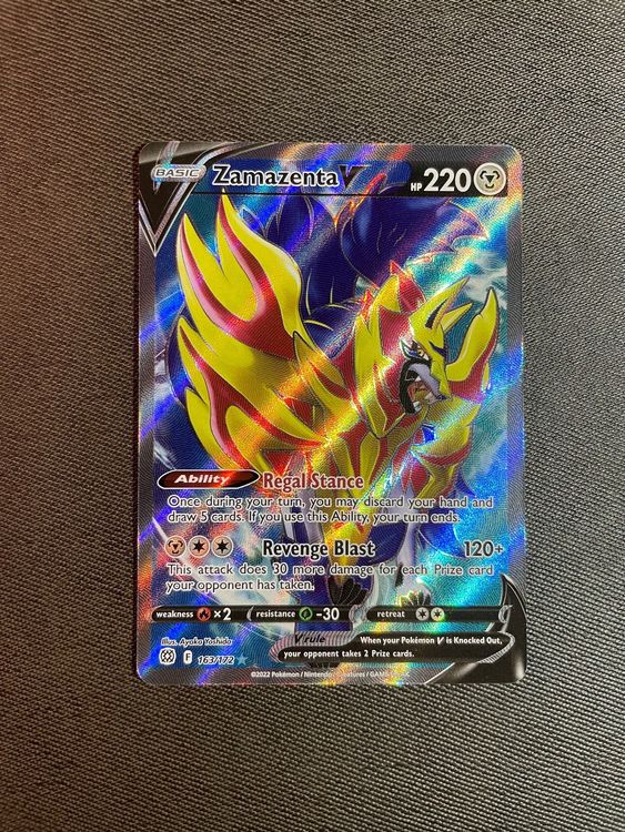 Pokemon Zamazenta V 163 172 Fullart Kaufen Auf Ricardo