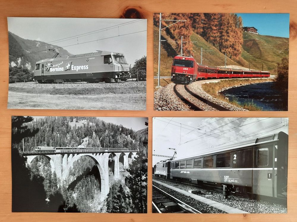 4 Echtfotos RhB Rhätische Bahn Bernina Express Ge 4 4 III Kaufen auf