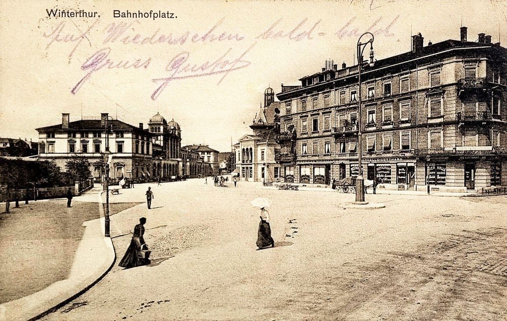 Winterthur Bahnhof Bahnhofplatz 1911 Kaufen Auf Ricardo