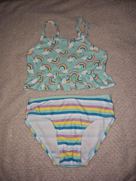 Süsser Mädchen Bikini Gr Regenbogen gestreift Kaufen auf Ricardo