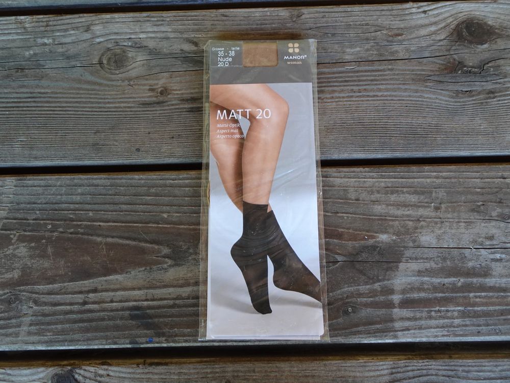 Paar NEUE Strumpfsöckli Nude Matt Den M Neu und