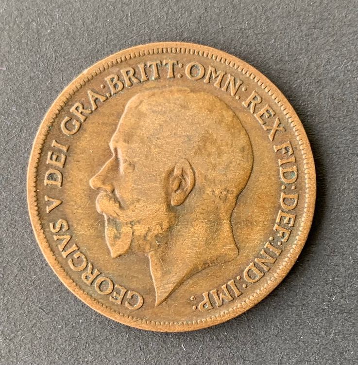 1 Penny Münze 1920 König Georg V Kaufen auf Ricardo