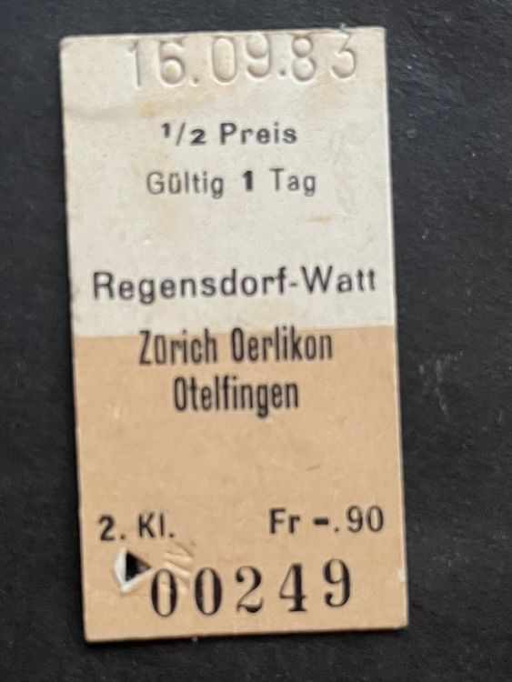 Regensdorf Watt Zürich Oerlikon Otelfingen 1983 Kaufen auf Ricardo