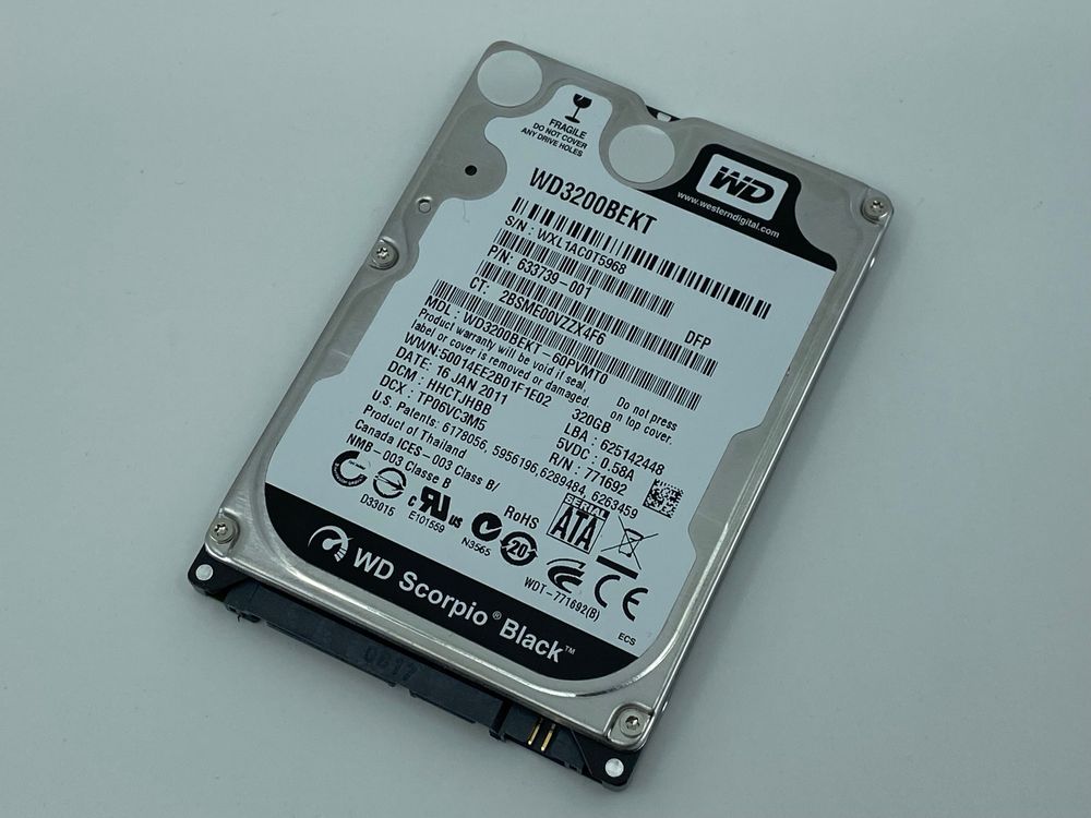 Wd Sata Harddisk Gb Scorpio Black Kaufen Auf Ricardo