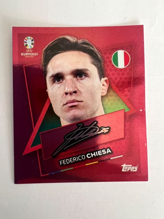 Topps Euro Ita Sp Federico Chiesa Mit Unterschrift Kaufen Auf