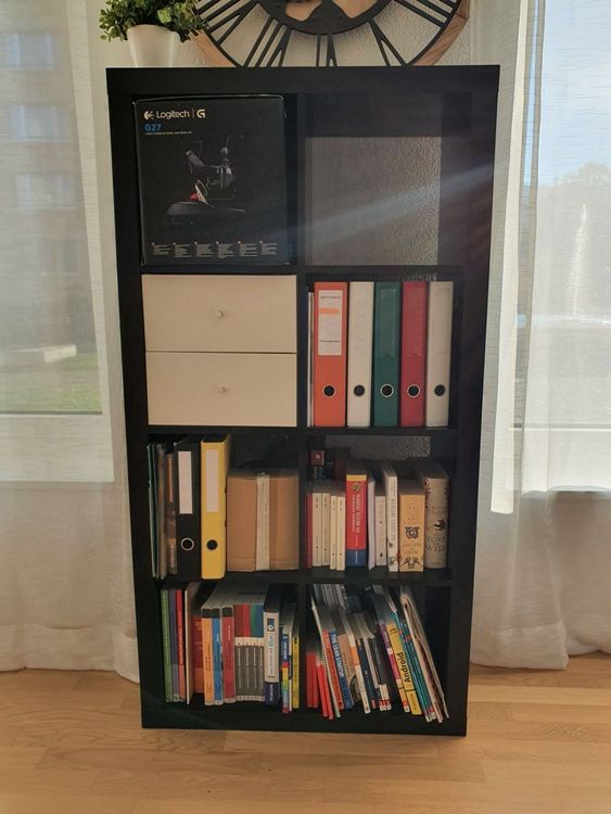 Ikea KALLAX 2x4 Regal In Schwarzbraun Kaufen Auf Ricardo