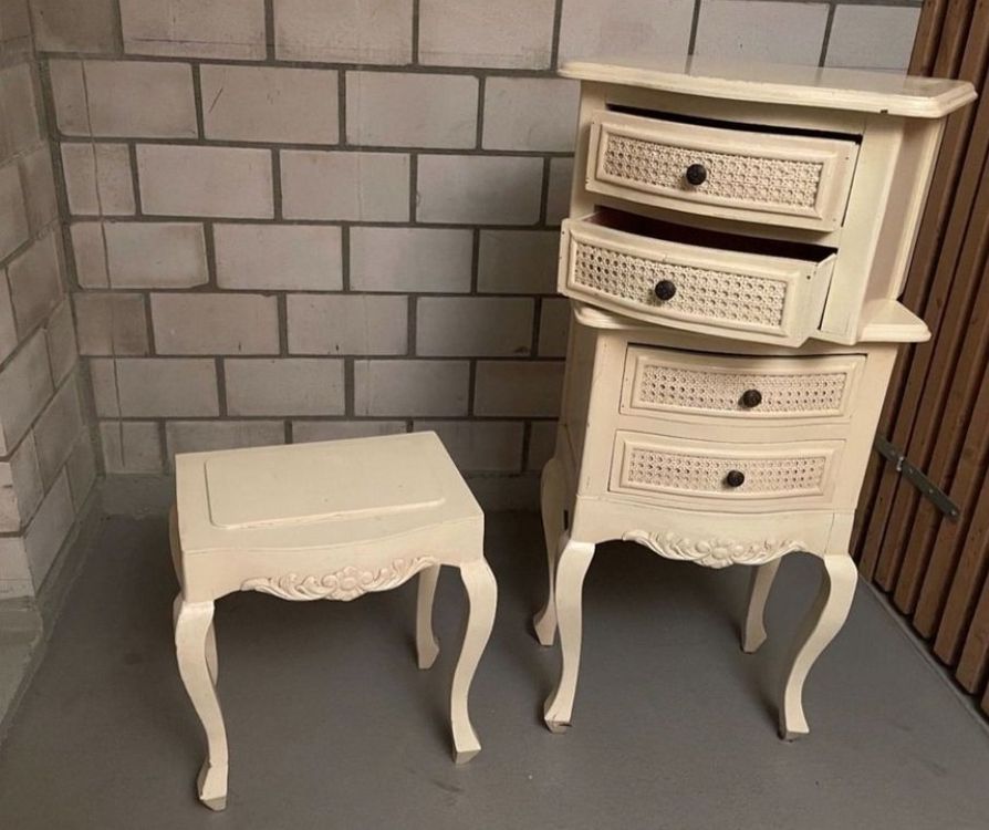 Nachttische Shabby Chic Wienergeflecht Jonc Beistellm Bel Kaufen