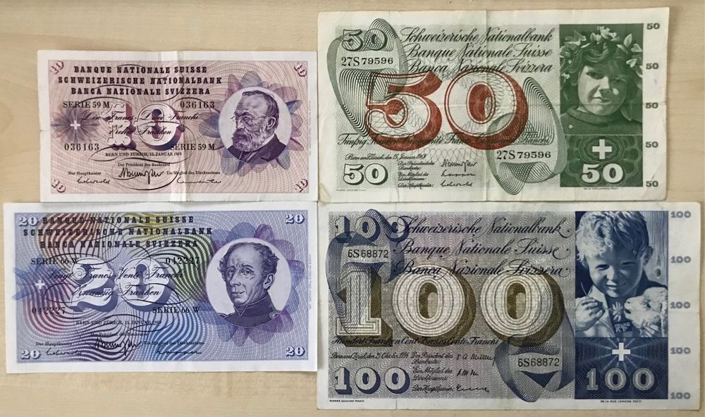 4 schöne Schweizer 10 100 Franken Banknoten Kaufen auf Ricardo