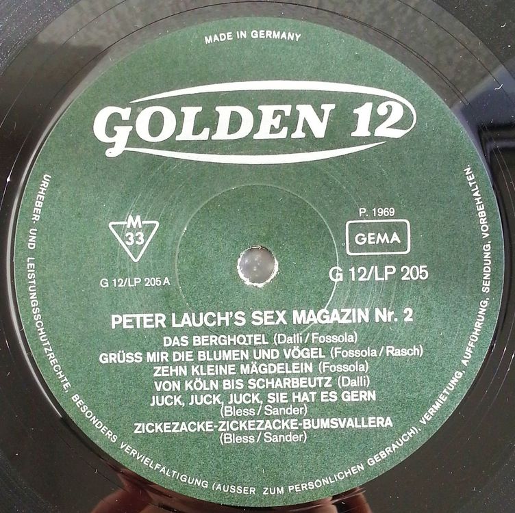 LP Vinyl EROTICA PETER LAUCH S SEX MAGAZIN Nr 2 Kaufen Auf Ricardo