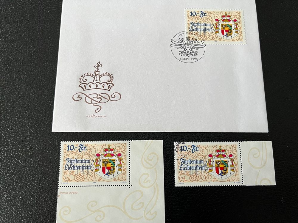 Briefmarke Liechtenstein 1078 Freimarke Staatswappen FDC Kaufen Auf