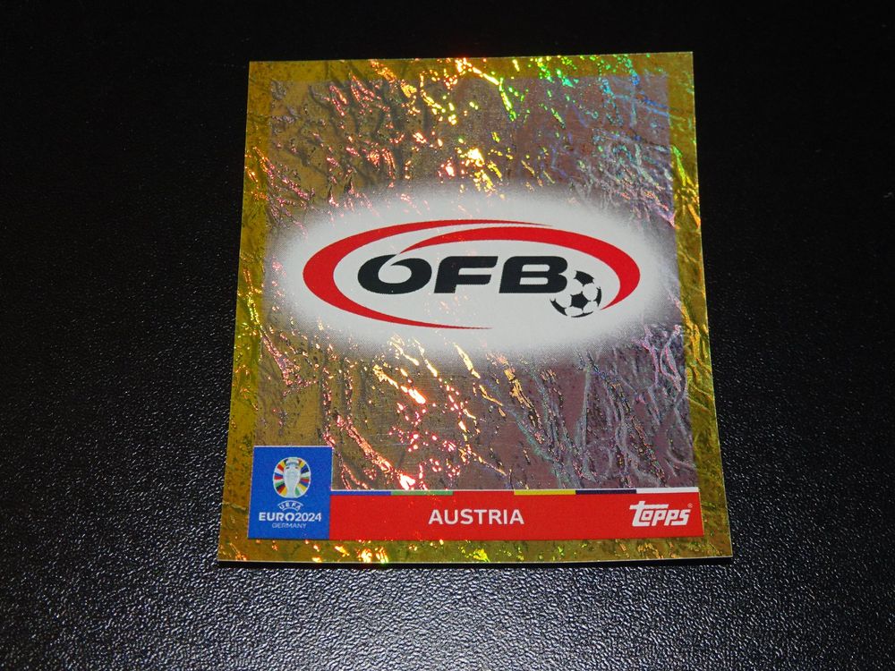 Topps Sticker Gold Wappen Aut Euro Em Kaufen Auf Ricardo