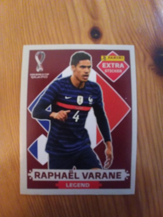 Panini WM 2022 Extra Sticker Raphaël Varane Kaufen auf Ricardo