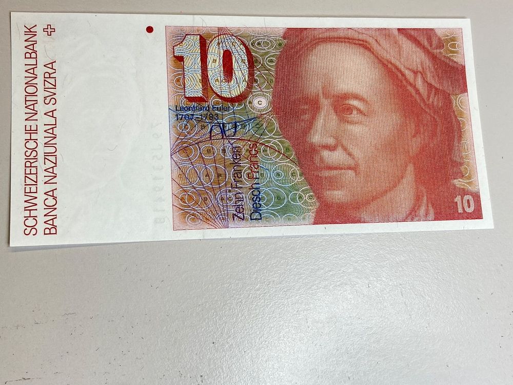 10 Fr Note Schweiz 1979 Bankfrisch Kaufen Auf Ricardo