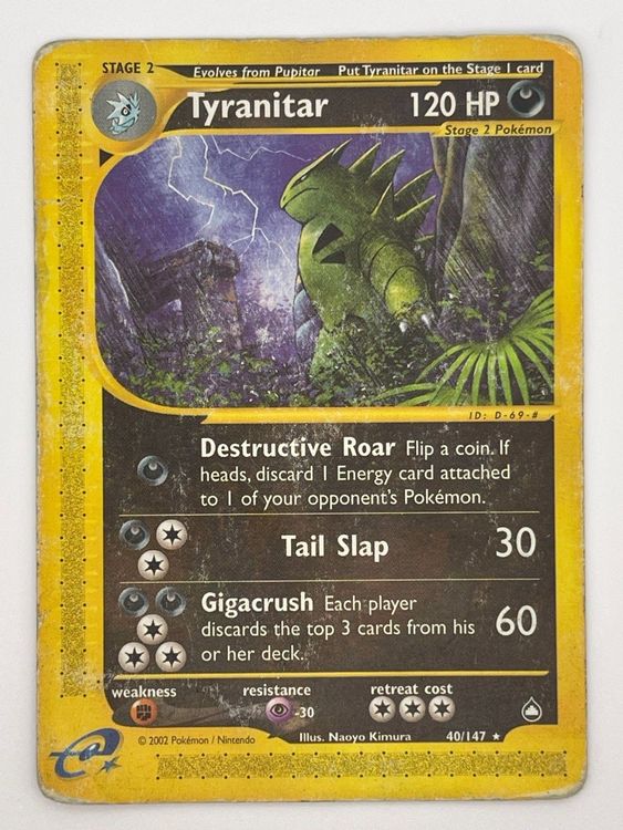 Tyranitar Rare Pok Mon Aquapolis Ab Kaufen Auf Ricardo