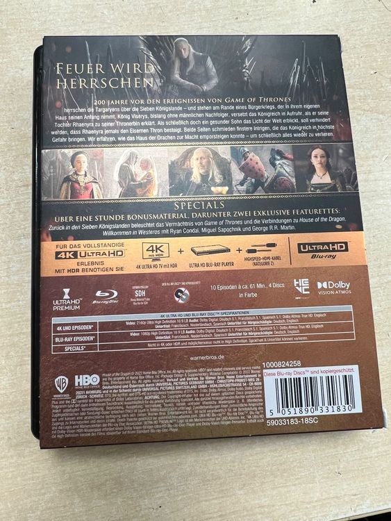 House Of The Dragon 4k Ultra HD Blu Ray 8 Discs Kaufen Auf Ricardo