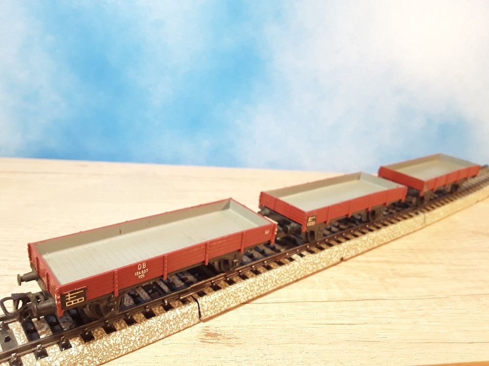 Märklin 3 x offene Güterwagen metall Spur H0 Kaufen auf Ricardo