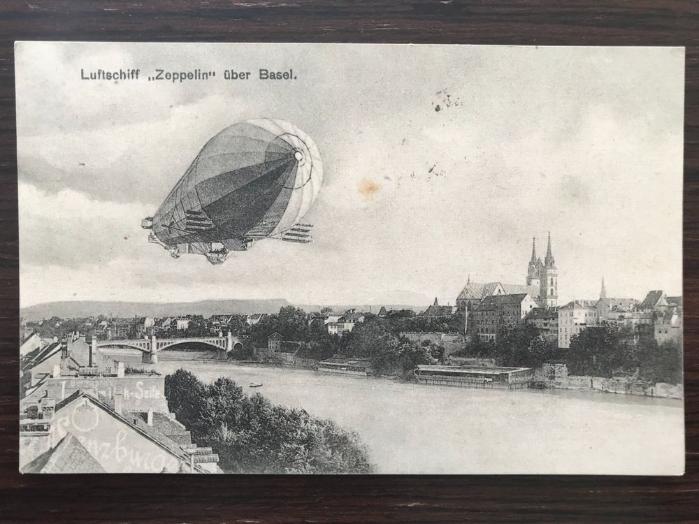 Basel Luftschiff Zeppelin Ber Basel Kaufen Auf Ricardo