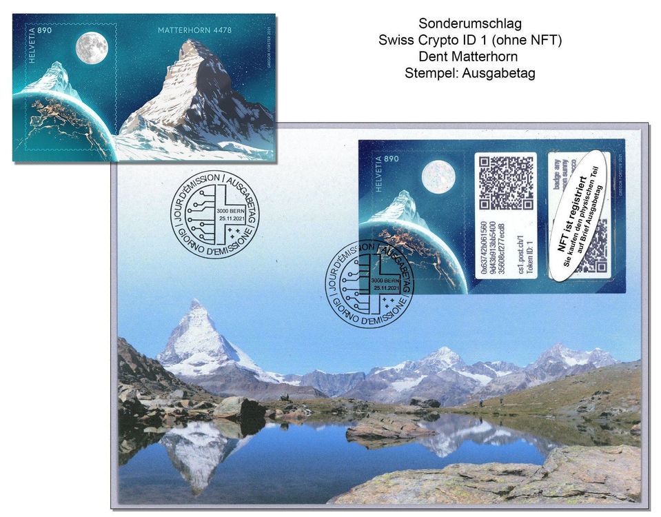 Swiss Crypto Id Ohne Nft Fdc Stempel Vom Ausgabetag Kaufen Auf