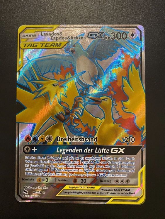 Pokemonkarte Lavados Zapdos Arktos Gx Kaufen Auf Ricardo