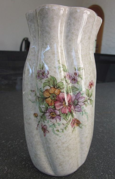 Mid Century Vase Aus Keramik Handbemalt 50er 60er Kaufen Auf Ricardo