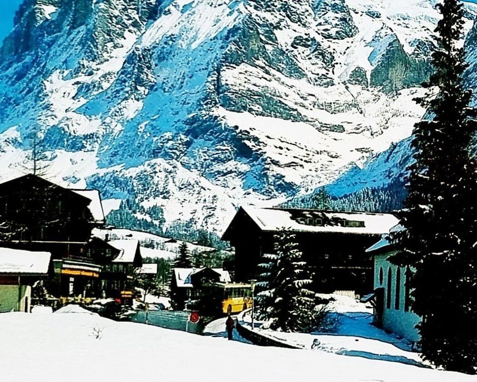 Grindelwald Dorfstrasse Postauto Gyger 1992 Kaufen Auf Ricardo