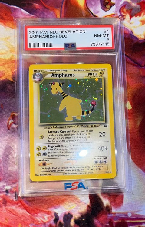 Pokemon Ampharos Holo P M Neo Revelationpsa Swirl Kaufen Auf