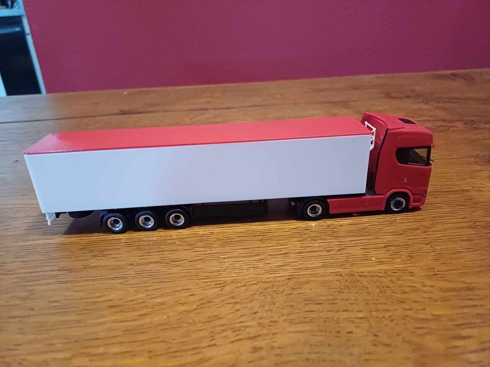 Herpa Scania CS Mit Schubbodenauflieger 1 87 08 Kaufen Auf Ricardo