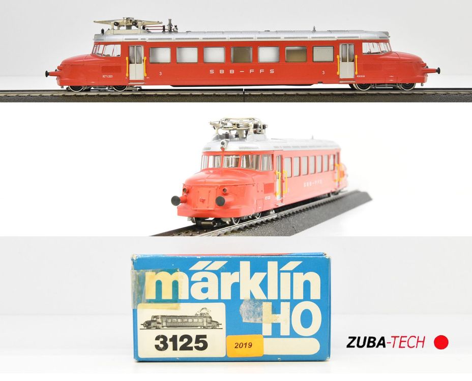 Märklin 3125 E Triebwagen Roter Pfeil SBB H0 WS mit OVP Kaufen auf