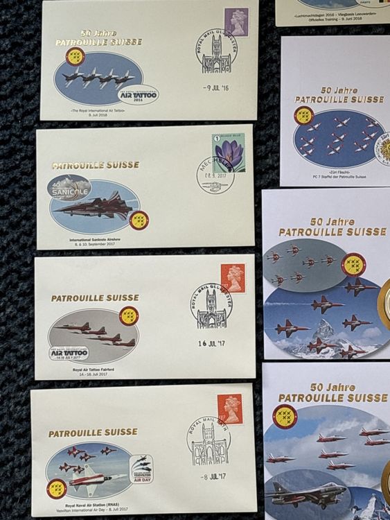 Sammlung PATROUILLE SUISSE Ersttagsbriefe Numisbriefe Briefe Kaufen