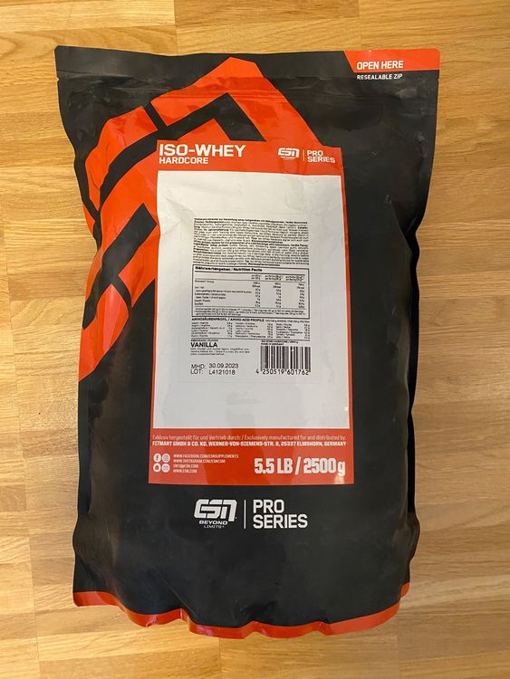 ESN ISO WHEY HARDCORE 2500g Vanilla Kaufen Auf Ricardo