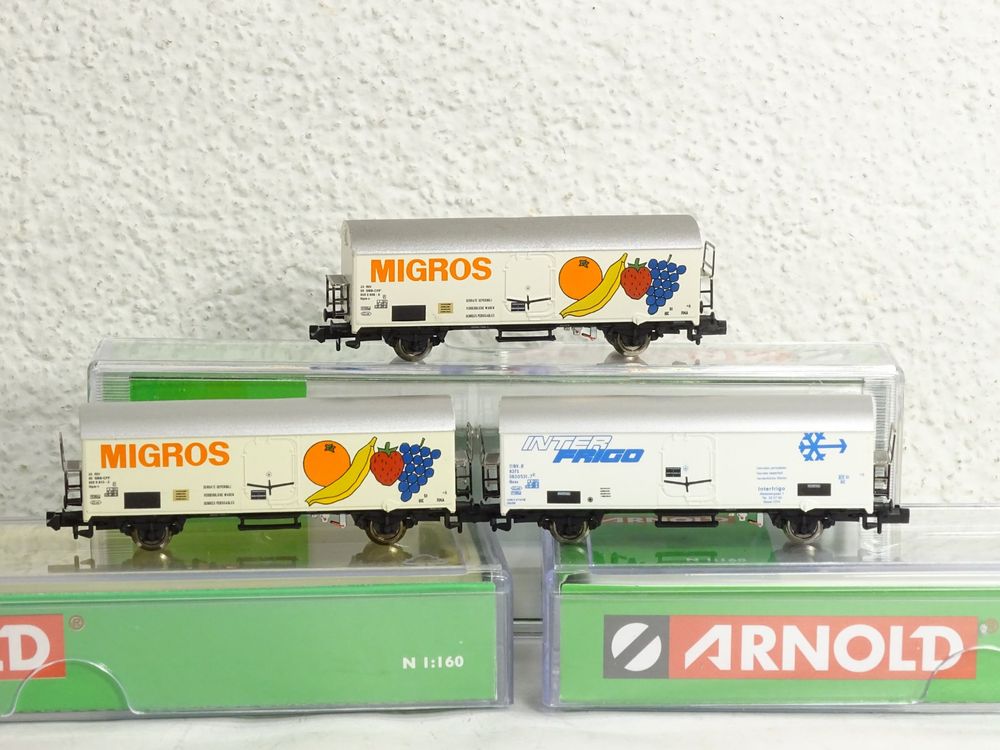 Arnold 1003 8 10 12 Kühlwagen SBB CFF Spur N OVP 9 Kaufen auf