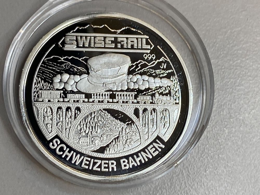 Schweizer Medaille Silber G Swiss Rail Roter Pfeil Kaufen Auf