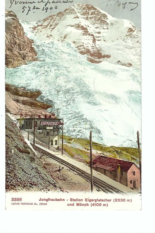 JUNGFRAUBAHN Station Eigergletscher Mönch 1906 Kaufen auf Ricardo