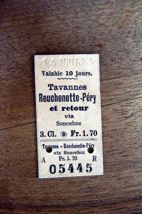 SBB 3 Kl Billet Tavannes Reuchenette Péry 1932 Kaufen auf Ricardo