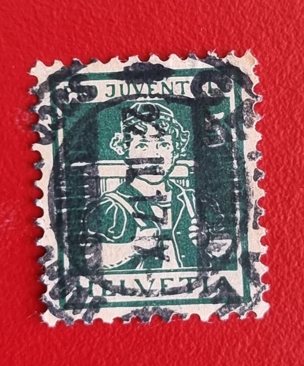 PRO JUVENTUTE J 5 BERNER SENNENBUB VOLLSTEMPEL GENEVE 1916 Kaufen Auf