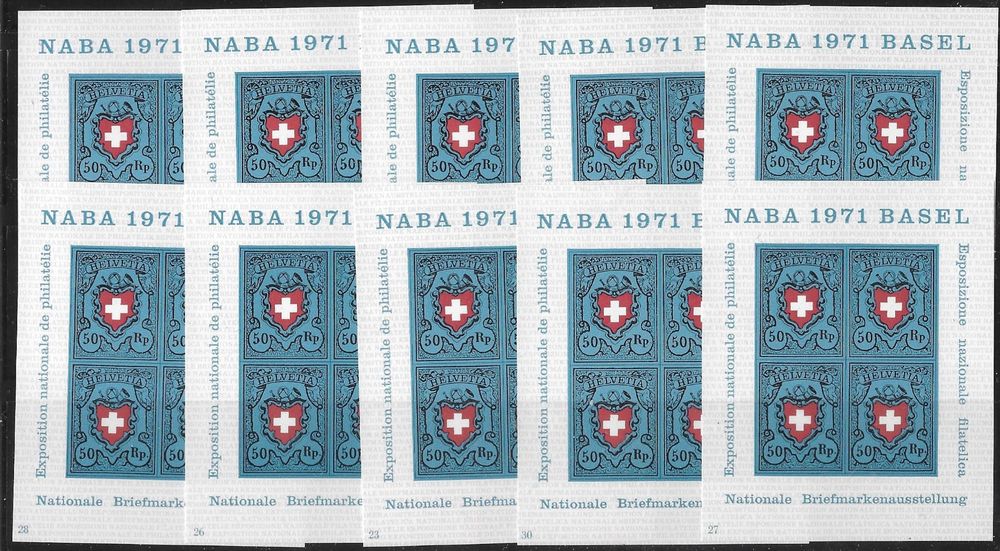 10 NABA Blocks Basel 1971 Postfrisch Kaufen Auf Ricardo