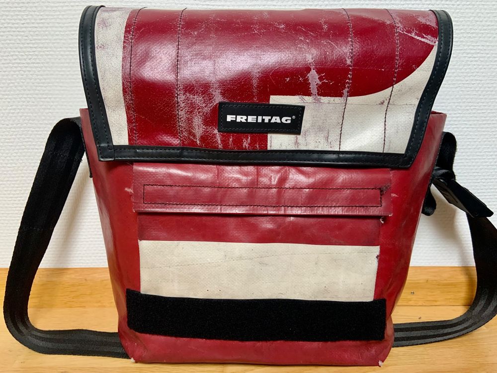 Freitag F Dragnet Planzer Messenger Bag Tasche Rot Weiss Kaufen Auf