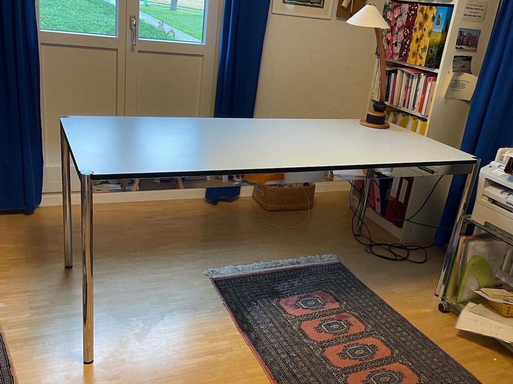 USM Haller Tisch Pult perlgrau Weiss 1750x750 cm schön Kaufen auf