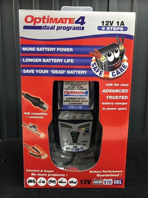 Batterieladeger T Optimate Piaggio Vespa Sym Yamaha Honda Kaufen