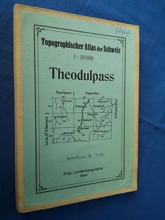 Theodulpass Topographischer Atlas Der Schweiz 1928 Kaufen Auf Ricardo