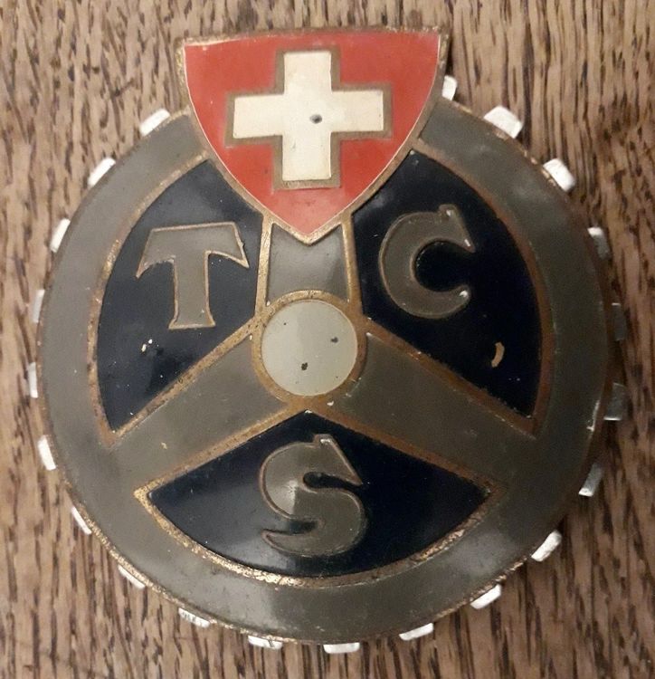 Antike TCS Touring Club Schweiz Plakette Abzeichen Oldtimer Kaufen